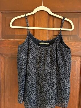 Abercrombie & Fitch Navy Floral Spaghetti-Strap Camisole